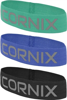 Набор резинок для фитнеса и спорта из ткани Cornix Loop Band 7-9 кг Зеленая + 11-14 кг Синяя + 14-18 кг Черная (XR-0138_XR-0139_XR-0140)
