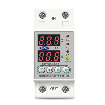 Реле напруги TOMZN TOVPD1-60-EC (VA) с захистом по струму и напрузі (24052904)