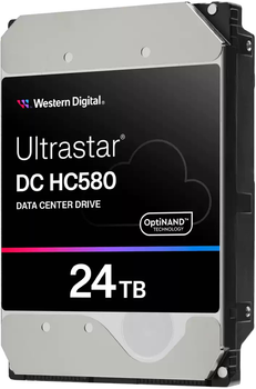 Dysk twardy Western Digital Ultrastar DC HC580 24TB 7200rpm 512MB WUH722424ALE6L4_ 0F62796 3.5" SATA III