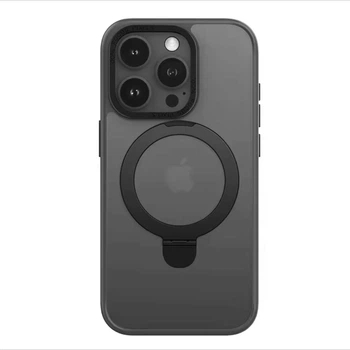 Чохол для iPhone 15 Pro Max Fruct Back Stand Case with Magsafe Матовий Black