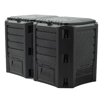 Компостер на два модуля Prosperplast IKLM800C-S411 800 л 135x71.9x82.6 см садовый модульный контейнер для компоста