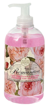 Mydlo Nesti Dante Romantica Róża florencka i piwonia w plynie 500 ml (837524002247)