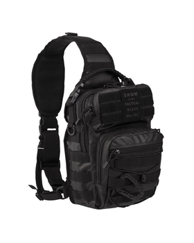 Рюкзак однолямковий Mil-Tec® One strap Assault pack SM tactical Black 9Л (14059188-9)