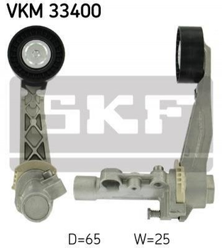 Ролик приводного приводу SKF VKM33400 Citroen C3, Berlingo, C5, C4, DS3, DS4, DS5; Peugeot 5008, 308, Partner, 207, 508, 3008, 208, 2008 11287571015, 11287534398, 1611425480