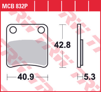 Гальмівні колодки TRW MCB832P