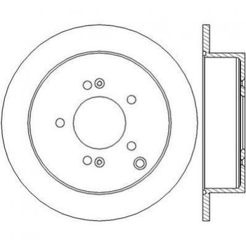 Тормозные диски Jurid 562454JC Hyundai Trajet, Santa Fe, IX35, Tucson; KIA Sportage 584113A300, 584112Y300