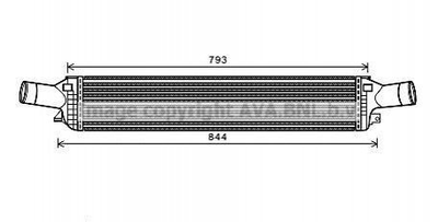 Інтеркулер AVA COOLING AIA4319 Audi A5, A6, Q5, A4, A7, Allroad, A8 8K0145805E, 95B145805A