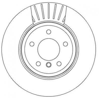 Тормозные диски Jurid 562319JC BMW 5 Series, 6 Series 34216753215, 34216772085, 34216864061