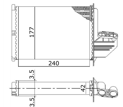 Радиатор печки STARLINE BWA6172 BMW 3 Series 8390435, 64118390435