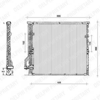 Радіатор кондиціонера Delphi TSP0225014 BMW 3 Series 64538367946, 64538369105, 64538373004