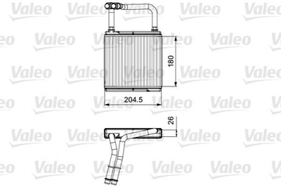 Радиатор печки Valeo 811526 Mercedes E-Class, CLS-Class 2118300361, A2118300361