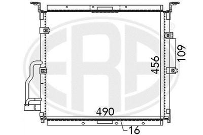 Радіатор кондиціонера ERA 667125 BMW 3 Series 898181, 8398181, 8391406