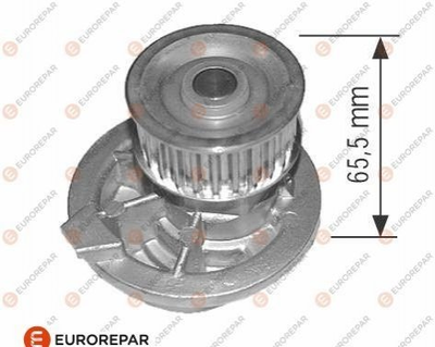 Водяний насос EUROREPAR 1635177380 Opel Astra, Zafira, Vectra, Omega, Frontera; Шевроле Lacetti, Tacuma, Captiva, Epica, Evanda; Daewoo Leganza, Nubira 92064250, 92065969, 1334041