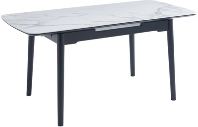 Стол обеденный керамический Vetro Mebel ТМ-87 Белый мрамор матовый (TM-87-white-marble)