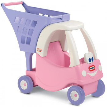 Wózek na zakupy Little Tikes Princess Cozy Coupe Shopping Cart z koszem (0050743620195)