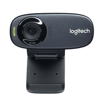 Компьютерная веб камера Logitech C310 HD 720P (1280x720) USB со встроенным микрофоном с шумоподавлением, черная (86031434)