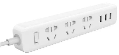 Подовжувач Xiaomi Mi Power Strip (3 розетки + 3 USB port) White (XMCXB01QM) (NRB4027CN) EU Plug