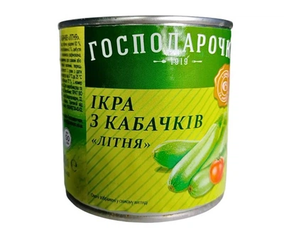 Ікра із кабачків Літня TM Господарочка ж/б 420 g