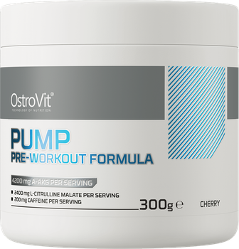 Передтренувальний комплекс OstroVit PUMP Pre-Workout Formula 300 г Вишня (5902232614381)