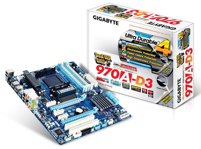 Материнськая плата Gigabyte GA-970A-D3 Socket AM3+ (GA-970A-D3) Б/У