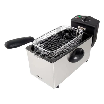 Фритюрница Esperanza EKG010 Falafel 2000 Вт 3 л Нержавеющая сталь