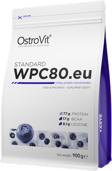 Протеїн OstroVit Standart WPC80.eu 900 г Чорничний йогурт (5902232612455)