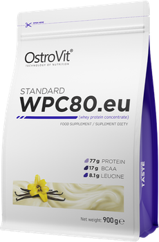 Протеїн OstroVit Standart WPC80.eu 900 г Ваніль (5902232610390)