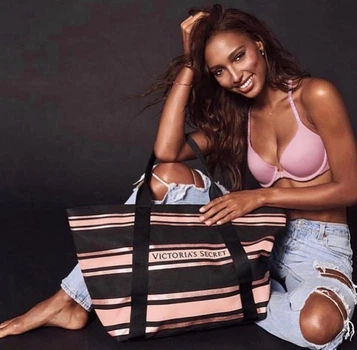 Сумка з блискучими смужками Victoria's Secret Sparkle Tote