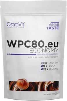 Białko OstroVit WPC80.eu Economy 700 g Orzech Laskowy (5902232612127)