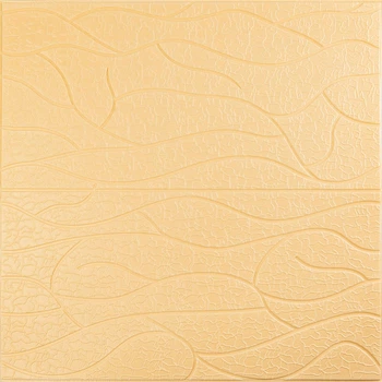 Панель 3D Sticker Wall 700х700х6мм Бежевий SW-00001949