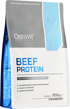 Протеїн OstroVit Beef Protein Полуниця 700 г (5903933910130)