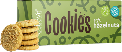 Печиво OstroVit Cookies with Hazelnuts 130 г (5903933906966)