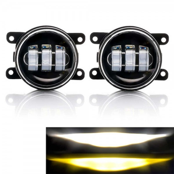 Дополнительные противотуманные LED фары ПТФ на Suzuki Swift 3,5" 45+45W біл/жовт 05- комплект Сузуки Свифт M20650112