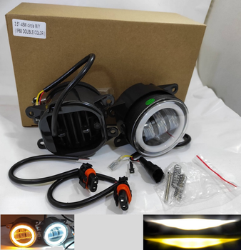 Дополнительные противотуманные LED фары ПТФ на MITSUBISHI Eclipse 3,5" 45+45W W/Y обід/повор 06-12 комплект Митсубиси Эклипс M2065182