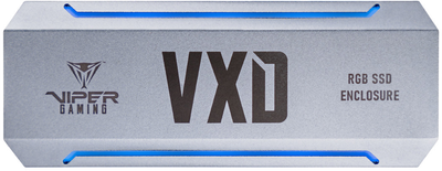Зовнішня кишеня Patriot VXD M.2 PCIe RGB SSD Enclosure USB Type-C Silver (PV860UPRGM)