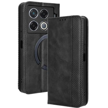 Чехол-книжка Deexe Retro Style для Infinix GT 20 Pro - Black