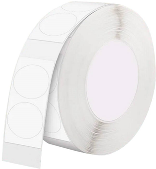 Etykiety termiczne Niimbot Stickers T okrągłe 14 x 28 mm 200 szt. White (6975746636704)