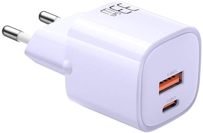 Ładowarka sieciowa Mcdodo GaN 33W USB-C USB-A Fioletowa (CH-0155)