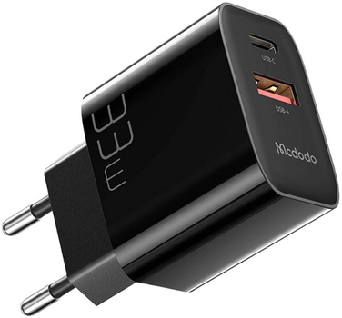 Мережевий зарядний пристрій Mcdodo GaN 33 W USB-C USB-A (CH-0921)