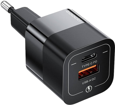 Ładowarka sieciowa Toocki USB - USB-C 33 W Czarna (TCTAC-XFKB01 black)