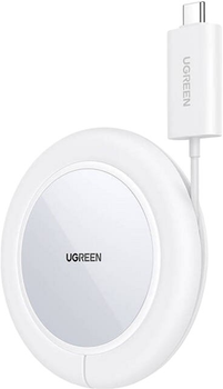 Зарядний пристрій бездротовий Ugreen 15 W White (6957303841233)