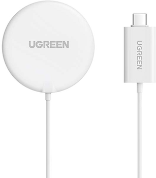 Зарядний пристрій бездротовий Ugreen 15 W White (6957303841233)