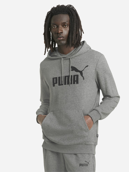 Bluza z kapturem męska Puma Ess Big Logo Hoodie Tr 58668803 L Szara (4063697318564)