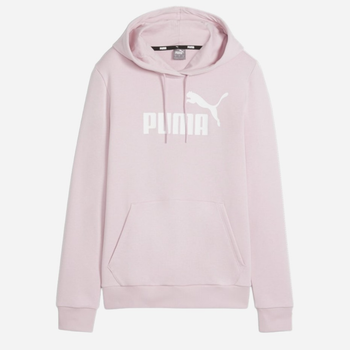 Bluza z kapturem damska Puma Ess Logo Hoodie Tr (S) 58679760 S Różowa (4099685876327)