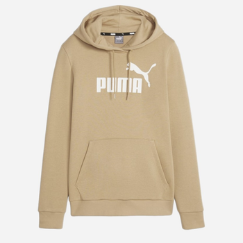 Bluza z kapturem damska Puma Ess Logo Hoodie Tr (S) 586797-83 3XL Beżowa (4099685876440)