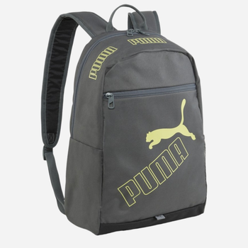 Рюкзак спортивний тканинний 21 л Puma Phase Backpack 7995209 Сірий (4099685695454)