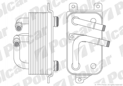 Радіатор масляний (теплообмінник) Polcar 2017L8-4 BMW 7 Series, 5 Series, 6 Series 17217507974, 17217519213