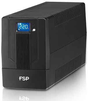 Джерело безперебійного живлення FSP iFP650 650VA/360W LCD дисплей USB 2xSchuko Чорний (PPF3602800)