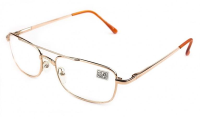 Окуляри скло Boshi-Veeton 8956-C1 у металевій оправі,окуляри для читання зі скляною лінзою +6.0