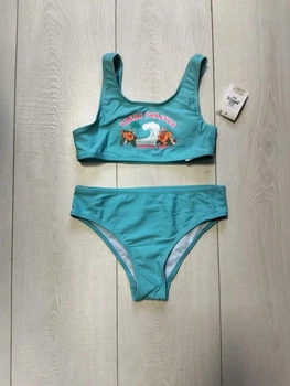 Купальник для девочки бирюзовый Vacay Forever Primark 166см (400097536)